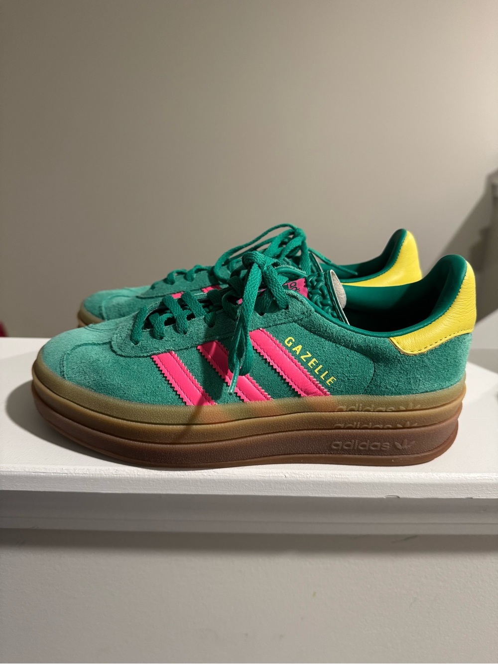 adidas Yellow and Green Casual Sneaker